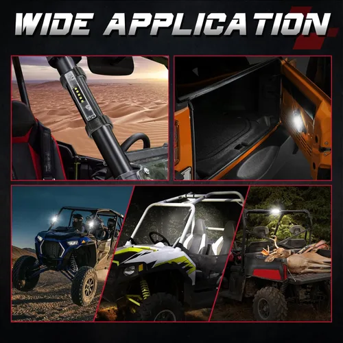 Miniatura 6 de OFFROADTOWN UTV - Luz interior universal para montaje en barra enrollable, luz LED, luz cúpula, luz enrollable para uso general, luz envolvente