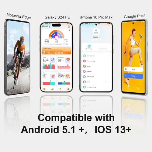 Miniatura 9 de WSQ Relojes inteligentes para hombres y mujeres, reloj deportivo con pantalla HD 2.04, reloj deportivo con voz AI ChatGpt 3 bandas, contador