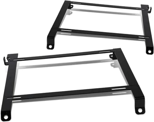 Miniatura 9 de DNA Motoring SBK-LM-350Z Par de soportes de asiento de acero tensil de montaje bajo compatibles con 350Z 03-09, negro