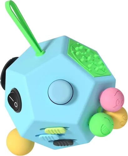 Miniatura 10 de Fidget Dodecágono – Cubo de juguetes antiestrés de 12 lados que alivia el estrés y la ansiedad, antidepresión, juguete de viaje, relleno de calcetín
