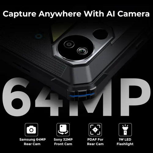 Miniatura 6 de FOSSIBOT DT3 5G Android 15 Tablet resistente, 32 GB+256 GB de almacenamiento, batería de 21560 mAh, tableta Windows resistente, tableta impermeable