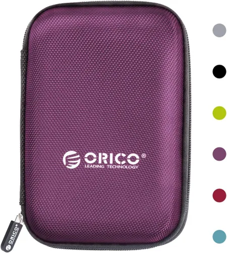 Miniatura 11 de ORICO Estuche para disco duro de 2.5 pulgadas, bolsa de transporte de almacenamiento de unidad externa, impermeable, a prueba de golpes