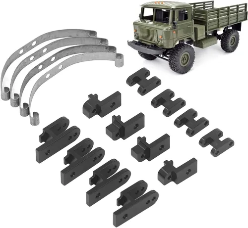 Miniatura 2 de Suspensión de ballesta a control remoto, resistente absorción de impactos para automóviles de carretera a escala 1/16, compatible con -13.1 ft