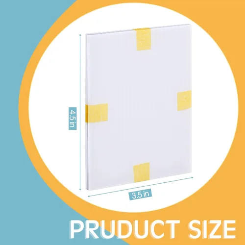 Miniatura 2 de Fuutreo 100 protectores de envío de tarjetas coleccionables de 3.5 x 4.5 pulgadas, suministros de envío de tarjetas intercambiables, insertos