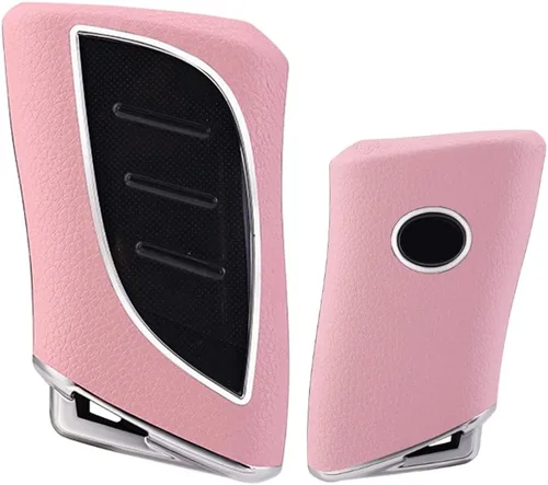x xotic tech Funda de piel granulada de TPU rosa para llavero, compatible con Lexus ES350 ES300h LC500 LC500h LS500 LS500 LS500h UX250h GX460 UX200