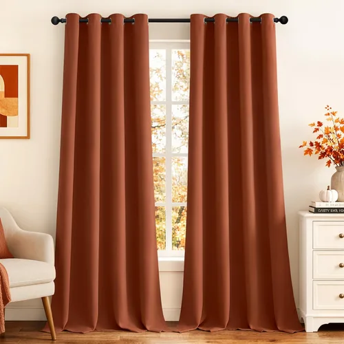 Miniatura 86 de MIULEE Cortinas opacas para dormitorio o sala de estar, juego de 2 paneles de cortina para ventana con aislamiento térmico y bloqueo de luz