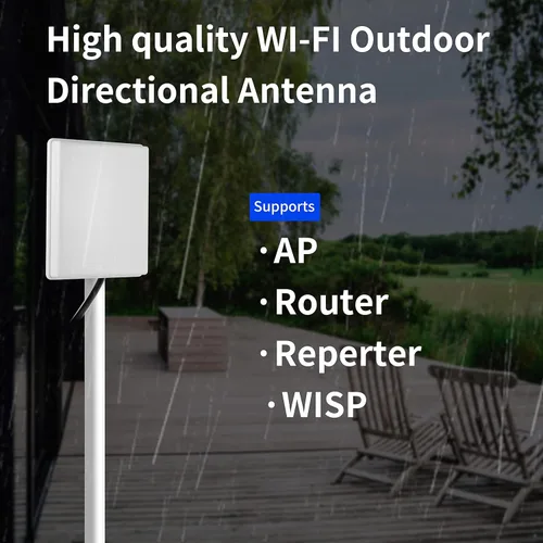Miniatura 4 de 10dBi Antena WiFi de largo alcance de doble banda 2.4GHz 5GHz de fibra de vidrio para enrutador WiFi PCI-E Tarjeta de red Repetidor Cámara IP