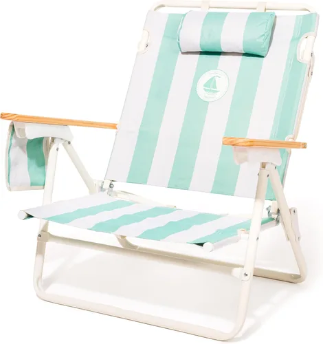 Miniatura 8 de Business & Pleasure Co. Silla de playa Margaritaville Manana con mochila, reclinable, plana, ligera y portátil, bolsillo enfriador aislado