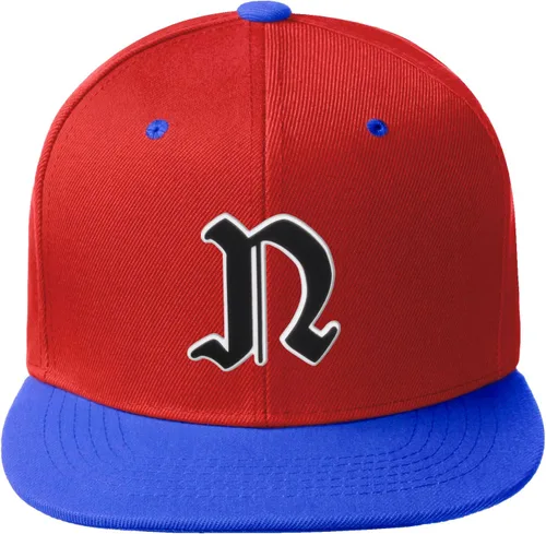 Miniatura 549 de Daxton Gorra clásica con visera de billete plano con letras del alfabeto inglés antiguo de la A a la Z