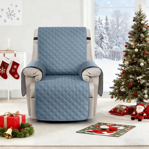 Miniatura 8 de Ruaozz Funda para Silla Reclinable 100% Impermeable Antideslizante de Tamaño Grande Funda Reclinable para Silla Reclinable Grande Funda de Asiento