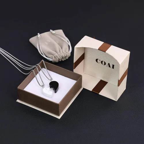 Miniatura 7 de COAI Collares con colgante de corazón en corazón para parejas