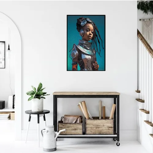 Miniatura 6 de Rompecabezas para adultos y familia, rompecabezas de 1000 piezas, mujer africana, soy afroamericana, formación de flores de madera