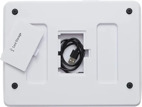 Miniatura 8 de Taylor Báscula de alimentos de cocina de alta capacidad de 22 libras con superficie de acero inoxidable, pantalla retroiluminada y cable de recarga