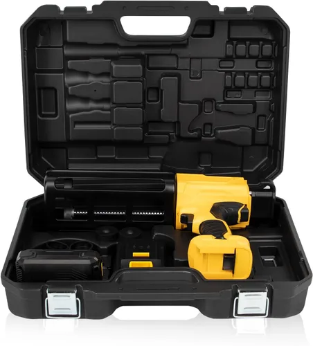 Miniatura 9 de Pistola de calafateo eléctrica inalámbrica sin goteo, doble cartucho, pistola de epoxi adhesiva para 13.5 fl oz/13.5 fl oz (relación de mezcla 1:1)