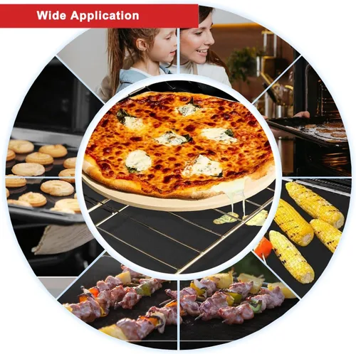Miniatura 7 de Revestimientos para horno para la parte inferior del horno, paquete de 5 tapetes grandes y resistentes, 17 x 25 pulgadas, antiadherentes
