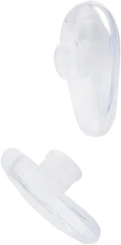 Miniatura 2 de Generic Almohadilla de nariz de silicona elíptica suave para gafas, transparente, 5 pares