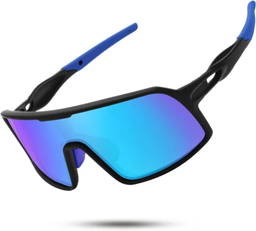 SEKKAF Gafas de sol deportivas polarizadas para hombres y mujeres, gafas de ciclismo con protección UV, para bicicleta de montaña, correr, pesca