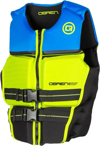 O'Brien V-Back Neoprene Life Jacket USCG Approved Child, Youth and Teen for Lake, River, PWC, Wakeboard Verde