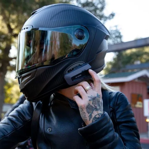 Miniatura 5 de Cardo PACKTALK Edge - Intercomunicador de auriculares con sistema de comunicación Bluetooth para motocicleta, paquete doble