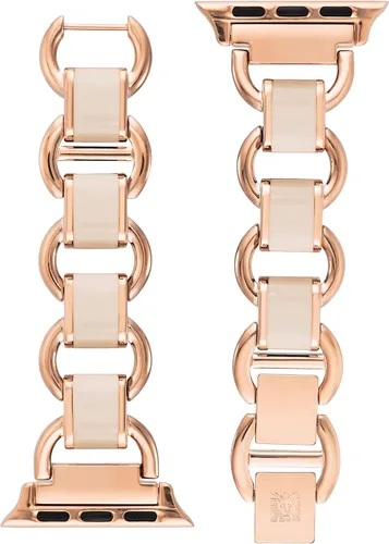 Miniatura 2 de Pulsera de cadena de moda Anne Klein para Apple Watch, segura, ajustable, correa de repuesto para Apple Watch, se adapta a la mayoría de las muñecas
