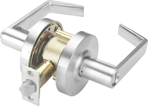 Miniatura 7 de Cerradura de puerta con palanca comercial, manija de puerta de bloqueo resistente, manijas de puerta ADA, cerradura de palanca cilíndrica, manija