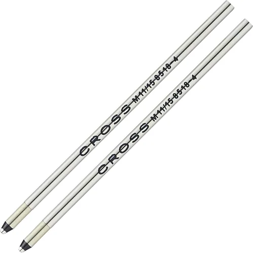 Cross Recambio de mini bolígrafo, punta media, paquete de 2, tinta negra