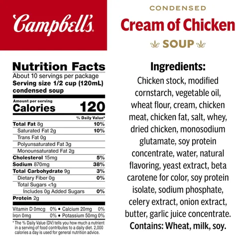 Miniatura 2 de Campbell's Crema condensada de sopa de pollo, lata de 10.5 onzas (paquete de 4)