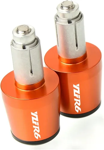 Accesorios de motocicleta 7/8 "0.866 in manillar empuñaduras mango barra extremo tapa para Yamaha YZF R6 1999 2000 2001 2002 2003 2007-2016 (color :