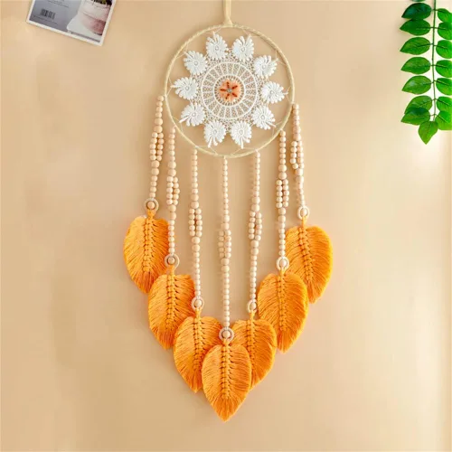 Miniatura 3 de Atrapasueños para colgar macramé, tapiz bohemio para pared, tapiz hecho a mano, decoración de pared para el hogar, frontón de pared de 10 x 30