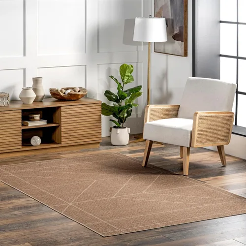 Miniatura 20 de nuLOOM Kasie Natural - Alfombra de 5 x 8 pies, lavable a máquina, antideslizante, para sala de estar, dormitorio, habitación de los niños, 2-Natural