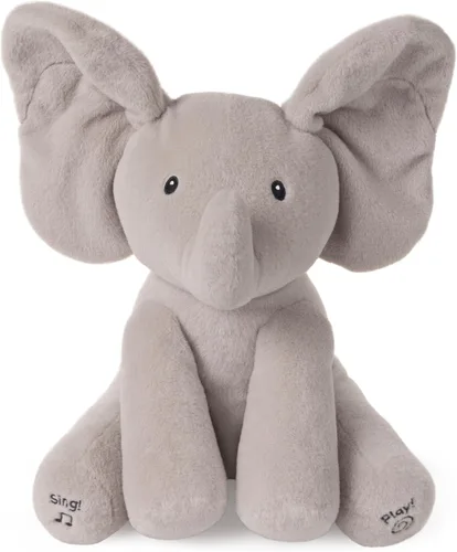 Miniatura 13 de GUND - Baby Flora, el conejo animado de peluche, juguete de animal de peluche que canta para edades de 0 años en adelante, crema, 12 pulgadas