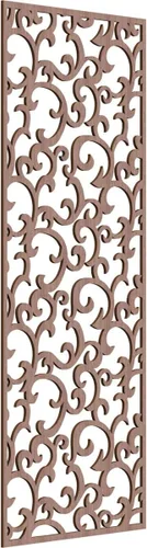 Miniatura 182 de Wheatland Paneles de pared decorativos de madera con calado, 9 3/8 pulgadas de ancho x 24 3/8 pulgadas de alto x 1/4 de alto, nogal