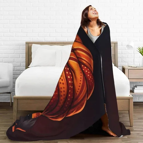 Miniatura 7 de African American Black Woman Fleece Throw Blanket Ultra Soft Cozy Decorative Flannel Blanket for Home Bed Couch Chair Travel 40x30in