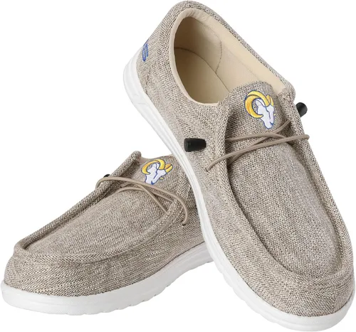 Miniatura 60 de FOCO Men's NFL Team Logo Lightweight Loafers Lace Up Cotton Knit Shoes