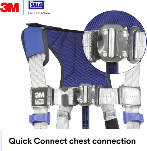 Miniatura 5 de 3M Unisex 3m Dbi-sala Exofit X100 Comfort Construction Positioning Safety Harness With Weight Distribution