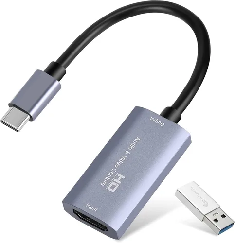 Miniatura 8 de GUERMOK Tarjeta de captura de video, USB 3.0 HDMI a USB-C dispositivo de captura, transmisión y grabación a 2K @30FPS 1080P @60FPS, compatible