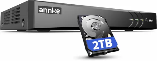 ANNKE DVR AI 4K de 8 canales con detección de humanos/vehículos, grabadora de video digital de seguridad H.265+ 5 en 1 funciona con Alexa, soporta