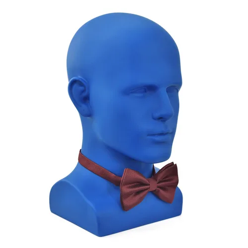 Miniatura 5 de FanLin Cabeza de maniquí masculino profesional para exhibir pelucas, sombreros, máscara de auriculares, gafas de sol, joyería y soporte de Azul