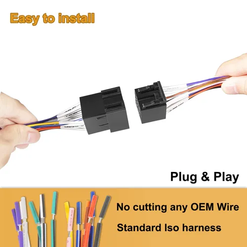 Miniatura 5 de Adaptador de arnés de cable de radio ISO de 16 pines para Peterbilt Freightliner Semi Truck International Volvo Sterling Mack Kenworth Stereo