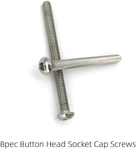 Miniatura 6 de Kit universal de accesorios para cabecero y estribo, tuercas y pernos de acero inoxidable 304 para marco de cama, cabecero y estribo