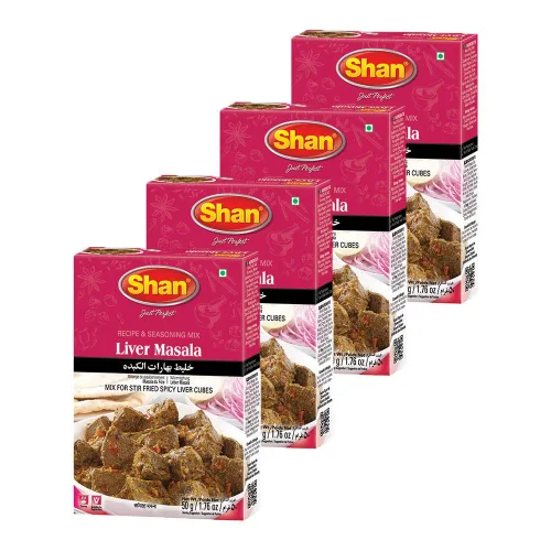 Miniatura 201 de Shan Korma Recipe and Seasoning Mix 1.76 oz (50g) - Spice Powder for Traditional Meat in Yogurt Sauce - Suitable for Vegetarians - Airtight Bag in a