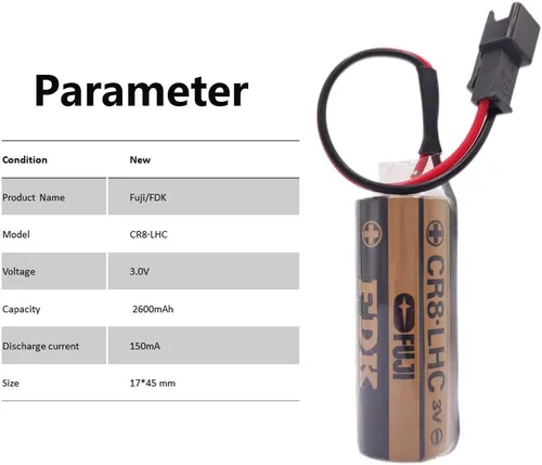 Miniatura 2 de (50-Pack) FDK CR8. LHC 3V 2600mAh Lithium Battery Replacements for TOTO CR8-LHC TH559EDV410R