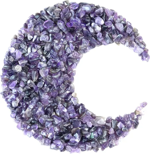 Miniatura 9 de Crocon Chips de amatista pulida a granel, piedra natural en bruto, piedra preciosa pulida, gema de pulido para minería, equilibrio de chakras, reiki