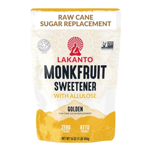 Miniatura 11 de Lakanto Golden Monk Fruit Sweetener con alulosa, sustituto de azúcar de caña cruda del extracto de fruta de monje, reemplazo de azúcar crudo