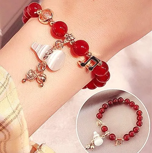 Miniatura 3 de Feng Shui - Pulsera china Wu LouHu Lou hecha a mano para salud y protección, Ágata