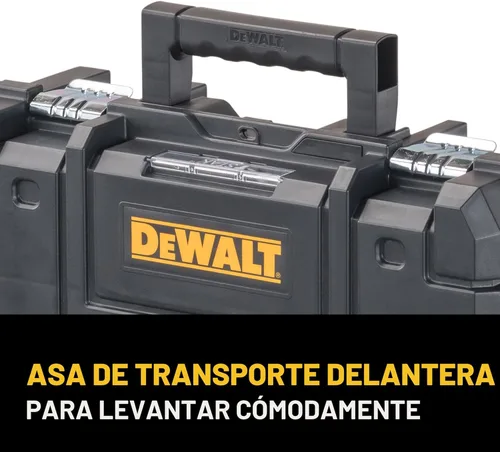 Miniatura 6 de DEWALT TSTAK II - Caja de herramientas, caja de almacenamiento de herramientas con parte superior plana, caja organizadora con capacidad para hasta