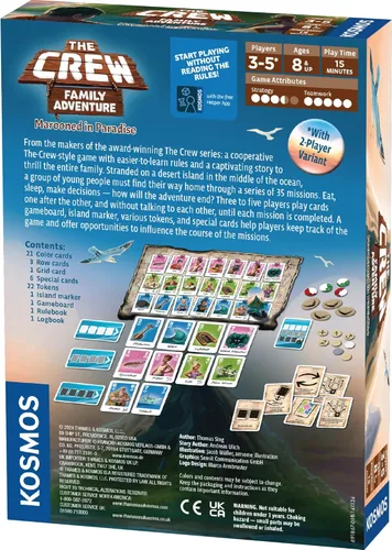Miniatura 3 de The Crew: Family Adventure - Varados en el Paraíso: The Crew - Aventura Familiar Thames & Kosmos Juego de Cartas Cooperativo Noche