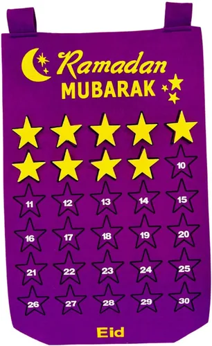 Miniatura 11 de Calendario de cuenta regresiva de Ramadán para niños, calendario islámico, festivo, decoración del hogar, calendario de Adviento de Ramadán Mubarak