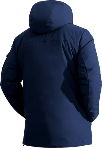 Miniatura 2 de Pioneer Camp Abrigo de invierno para hombre impermeable con forro polar cálido con 9 bolsillos aislante resistente al viento con capucha