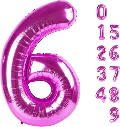Miniatura 64 de Globos de números de 5 globos de 40 pulgadas, decoraciones de cumpleaños azules para niños y niñas, globos de números azul marino grandes